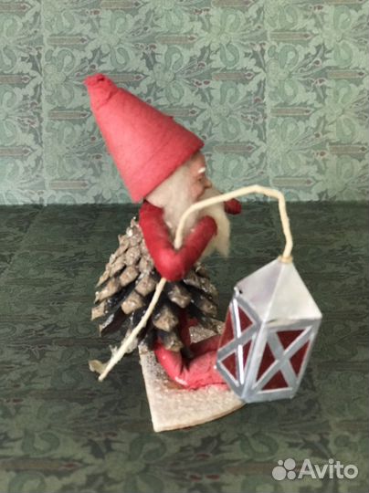 Гном шишка ГДР советские елочные игрушки