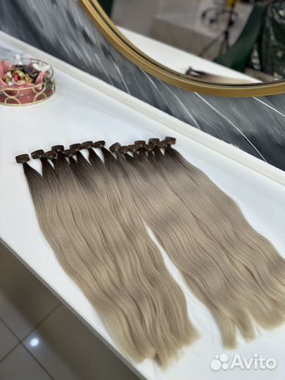 Волосы для наращивания блонд аиртач