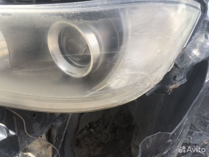 Лифан солано фара левая трещина стекла