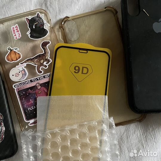 Чехлы и стекло на iPhone x/xs