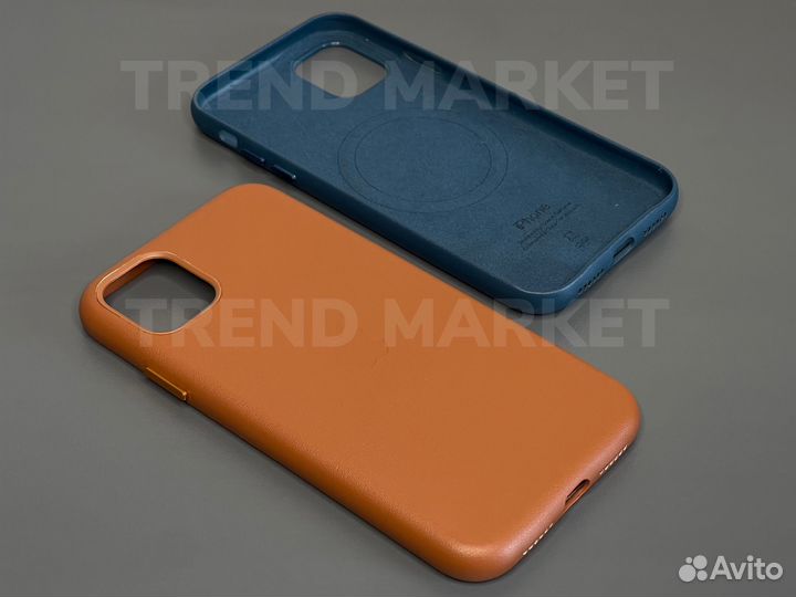 Чехол кожаный MagSafe Premium на iPhone 11