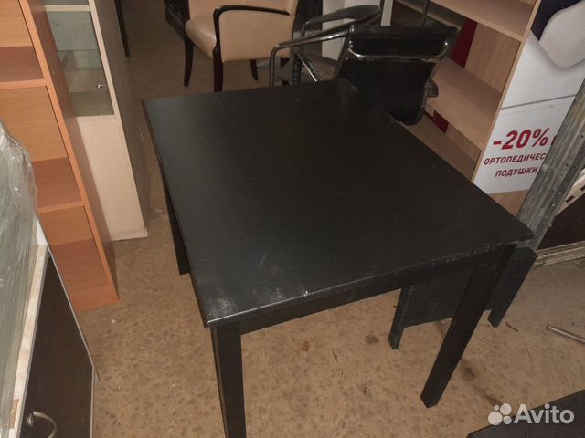 Стол 110/67/73 крышка чёрное дерево