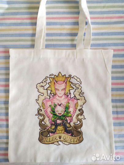 Небольшой шоппер Jojo Killer Queen джоджо