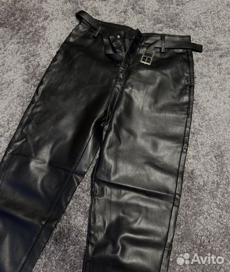 Брюки кожаные