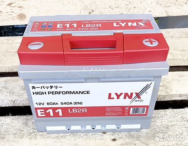 АКБ 65 Ah Lynxauto 600 A обратная (+R) EFB