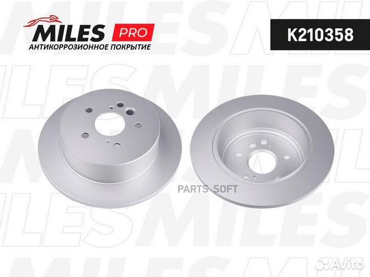 Miles K210358 Диск тормозной toyota RAV 4 II 1.8-2