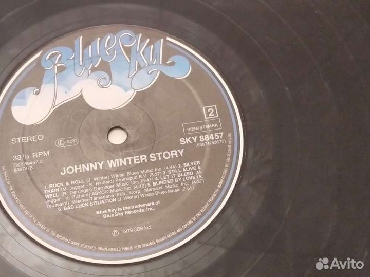 Винил. Johnny Winter Story