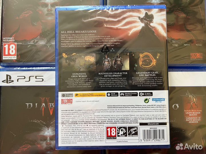 Диск Diablo IV 4 PS5 / Новый
