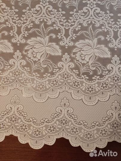 Тюль новый белый