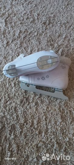 Коньки с 2 лезвиями 32 размер