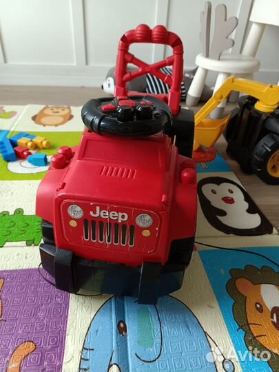 Каталка машинка+ детская горка