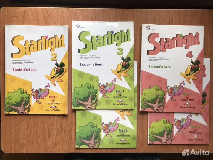 Учебник англ. 3 и 4 кл. И тетради 4 кл Starlight