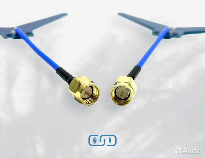 Антенна для fpv matek 1.2GHz, диполь рыбка