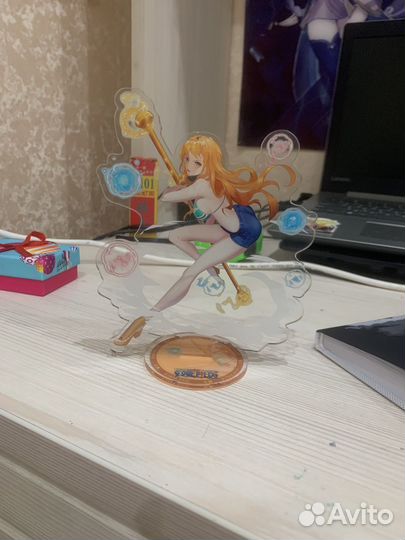 Фигурка акриловая аниме, Ван пис, Кошка Нами