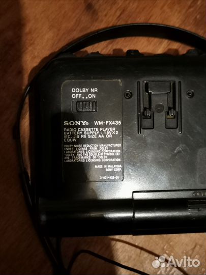 Аудиоплеер кассетный sony panasonic