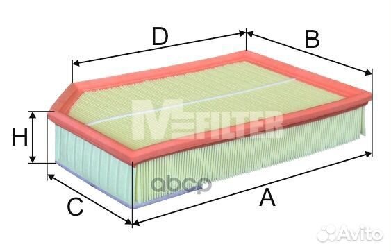 Фильтр воздушный K738 M-Filter