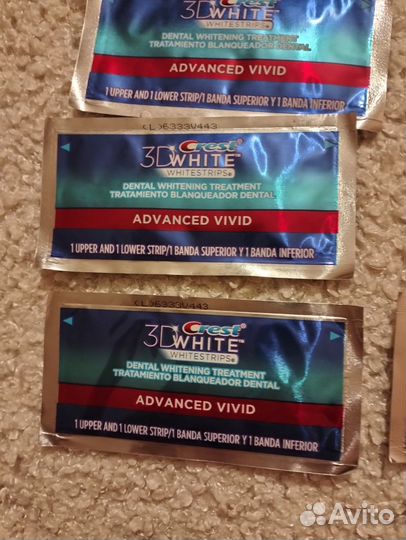 Полоски для отбеливания зубов 3D White Crest