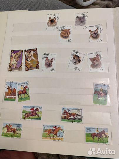 Кляссер с почтовыми марками (разных лет и стран)