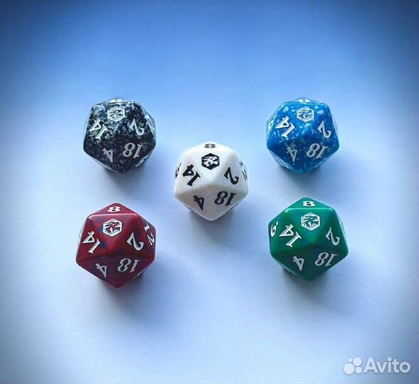 Кубики (наборы) d-20 для magic the gathering