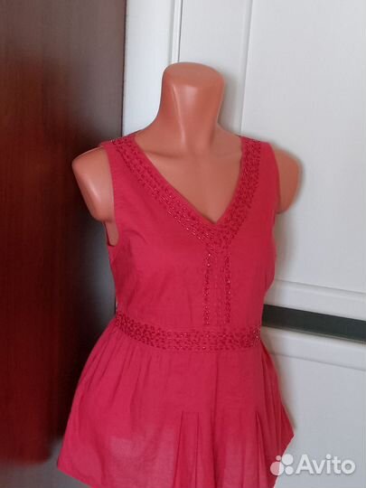 Блузка - топ с бисером 44 - 46 размер