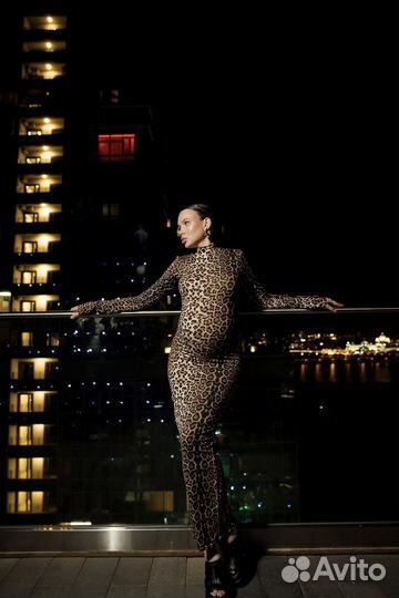 Прокат одежды платье леопард