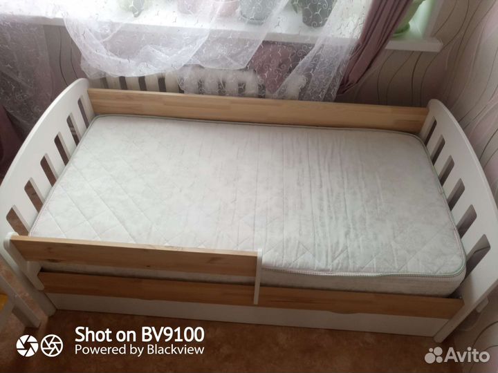 Детская кровать 160 на 80 с матрасом