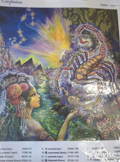 Схемы для вышивки бисером,рисунок на ткани