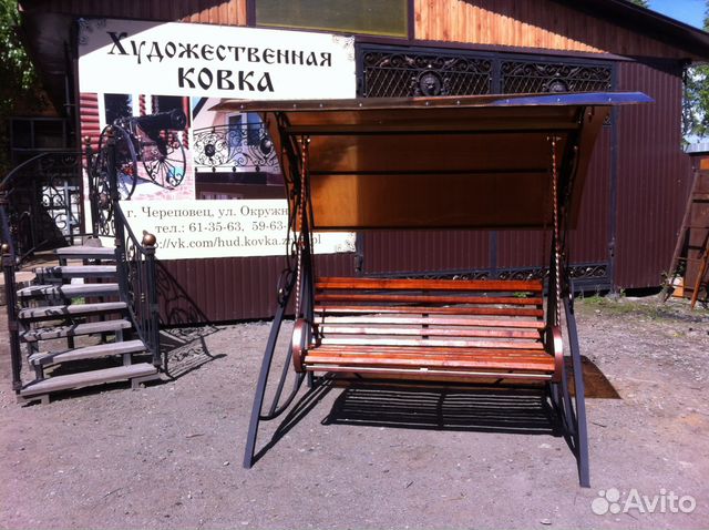 Садовая Кованая качель