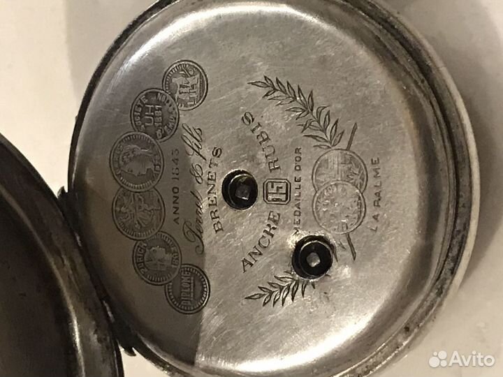 Часы карманные серебро 84