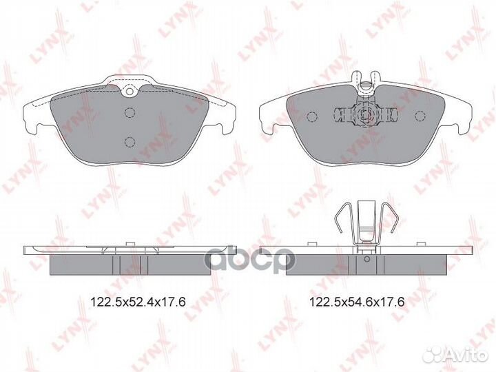 Колодки тормозные дисковые зад BD5319 lynxauto