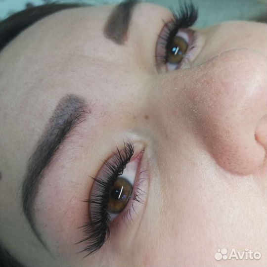 Наращивание ресниц. 1 час. Мега объем