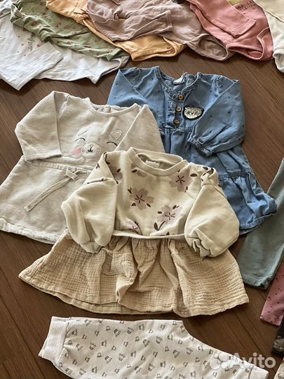 Одежда для девочки пакетом 80-86 осень