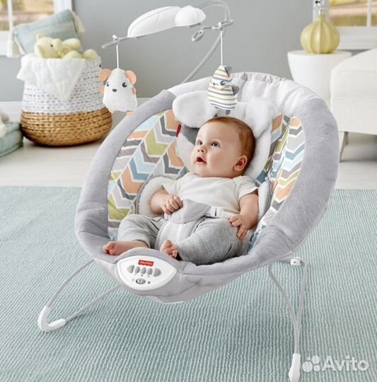 Новый Шезлонг Fisher-Price Плюшевый щенок