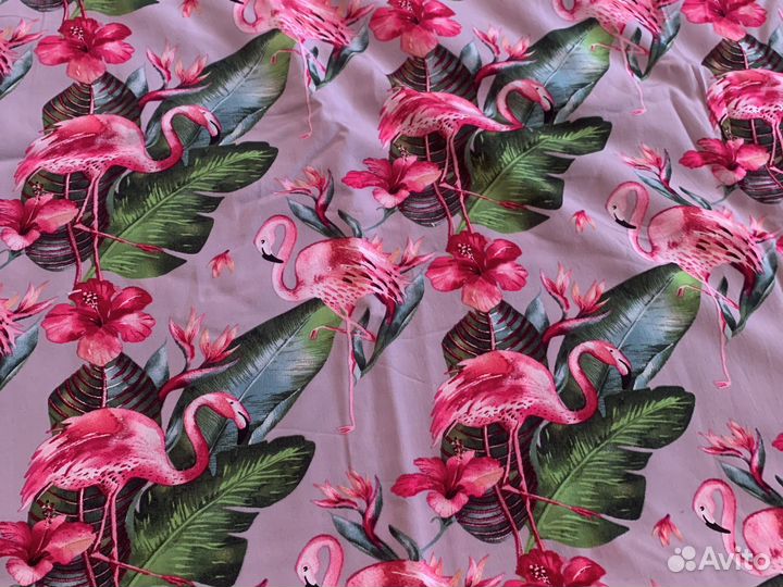Штапель фламинго 5метров
