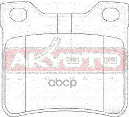 Колодки тормозные дисковые задние AKD-0265 akyoto