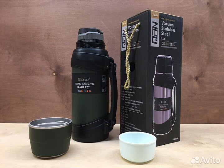 Вакуумный термос 2л из нержавейки