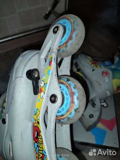 Роликовые коньки детские раздвижные