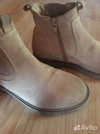 Ботинки замша zara 34