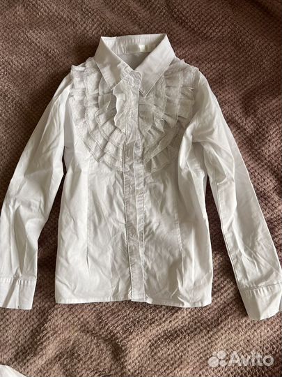 Блузка школьная, рост 134