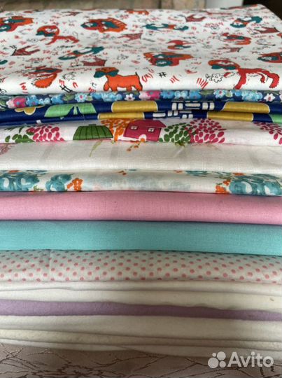 Отрез ткани СССР 100 хлопок