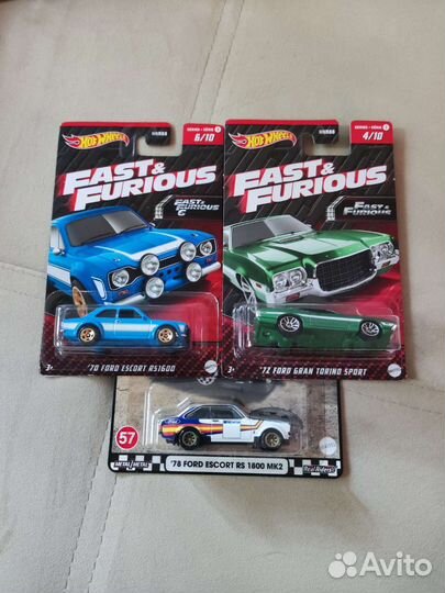 Hot wheels Ford Escort & Gran Torino Sport