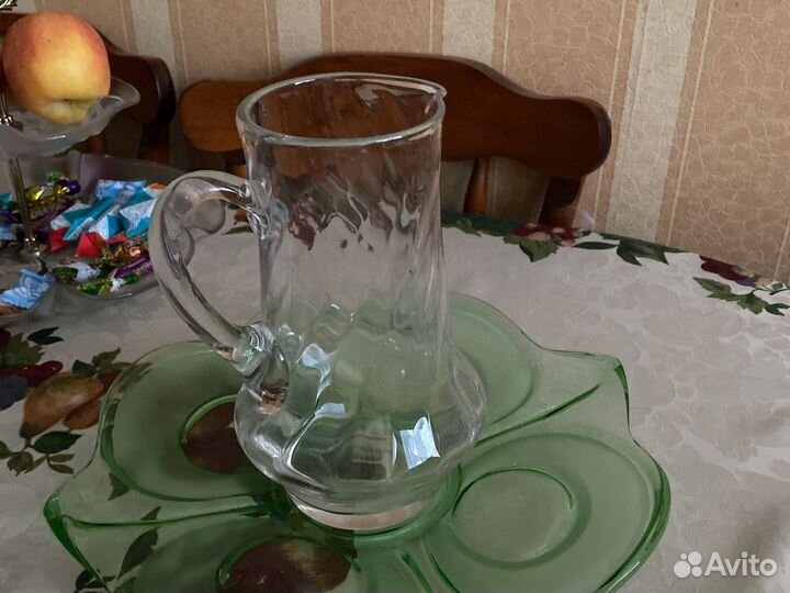 Фужеры хрусталь.Подсвечник керамический СССР