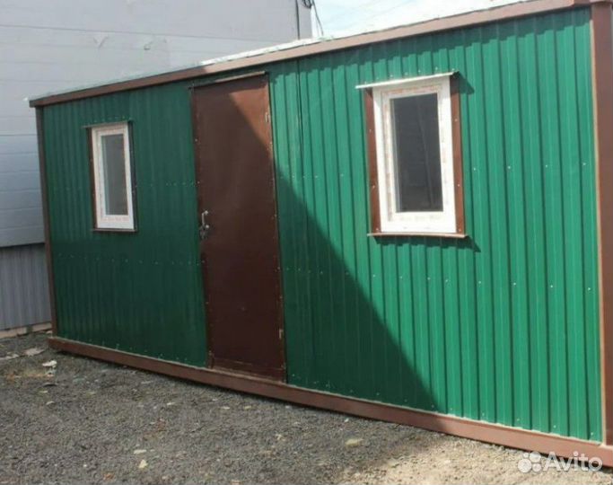 Бытовка из профнастил 7x2,4x2,4 - двп