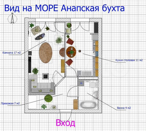 1-к. квартира, 37 м², 1/3 эт.