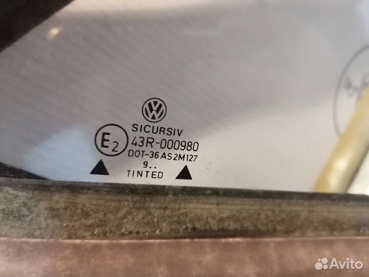 Форточка стекло задняя Volkswagen Passat B3