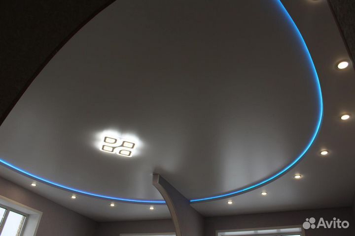 Натяжные потолки любой сложности