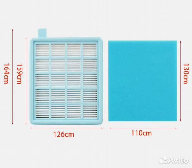 Фильтр hepa для пылесоса philips FC84xx