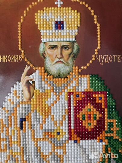 Икона готовая картина стразами