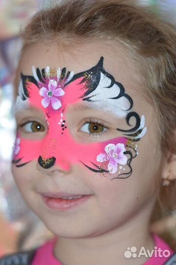 Аквагрим, блеск-тату, мастер-класс