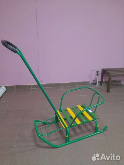 Санки Nika Ветерок 7 В7, зеленый